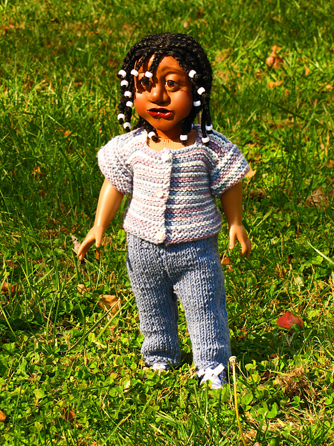Want to Play Cardigan and Pants: To Fit 18" Dolls