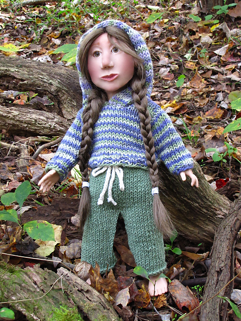 Hoodie and Drawstring Pants: To Fit 18" Dolls
