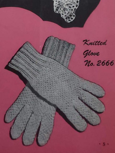Knitted Glove No. 2666