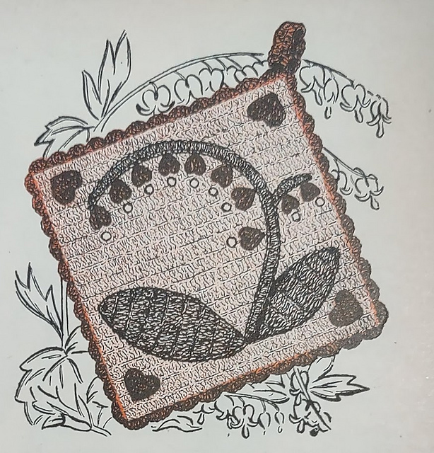 Bleeding Hearts Pan Holder