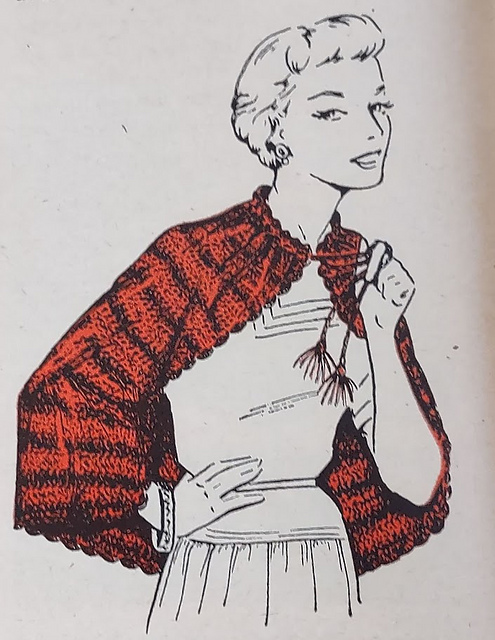 Hairpin Lace Shoulder Wrap