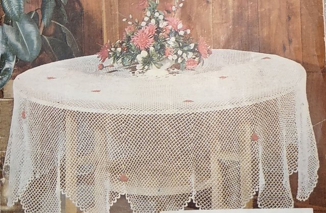 Irish Crochet Tablecloth