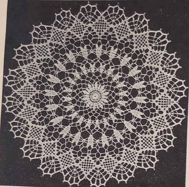 Spider Web Scallop Doily