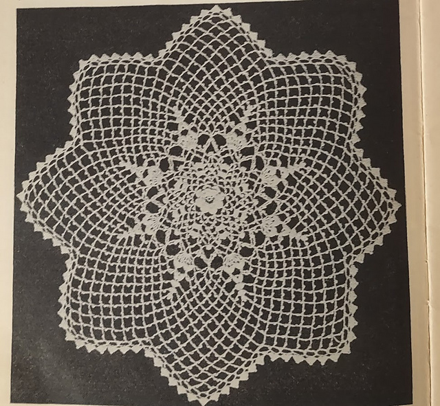 Rose Center Irish Crochet Doily