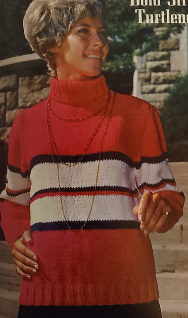 Bold Stripe Turtleneck