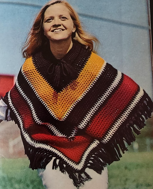 Stripe Poncho