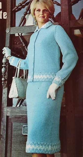 Blue Dress Etched with White