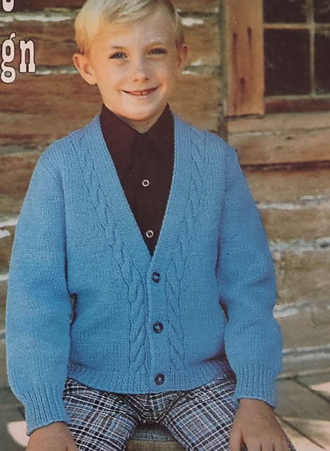 Boy's V-Neck Cardigan