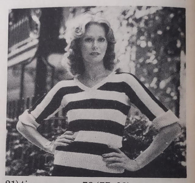 Stripe Sweater Blouse