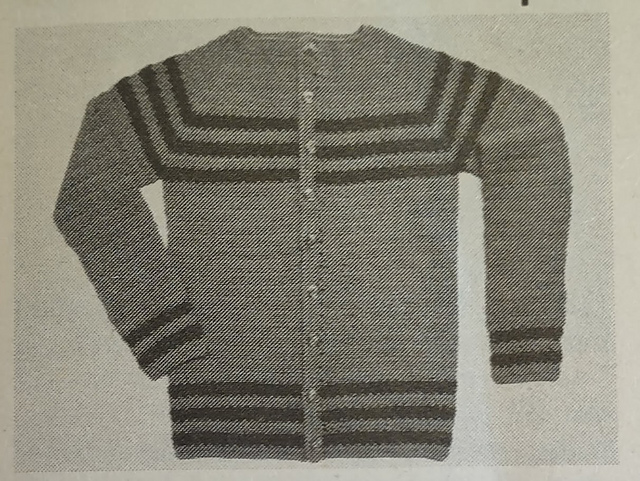 Stripe-Trim Cardigan