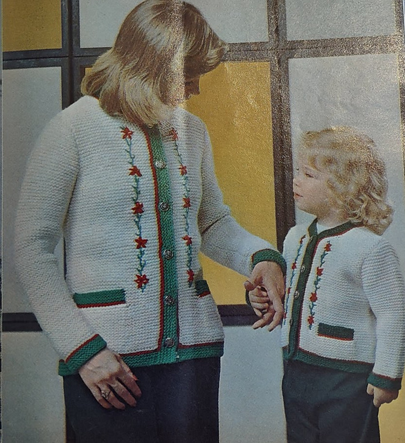 Mother/Daughter Tyrolean Cardigan