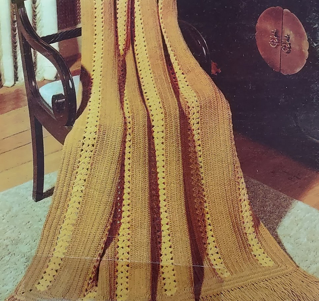 Shell Stripe Afghan
