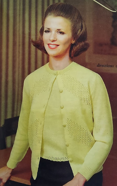 Shell and Cardigan in Lacy Pattern