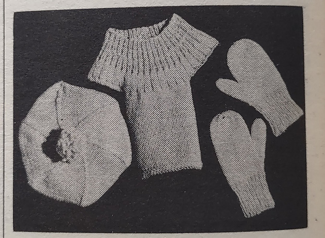 Girl's Tam, Dickey and Mittens