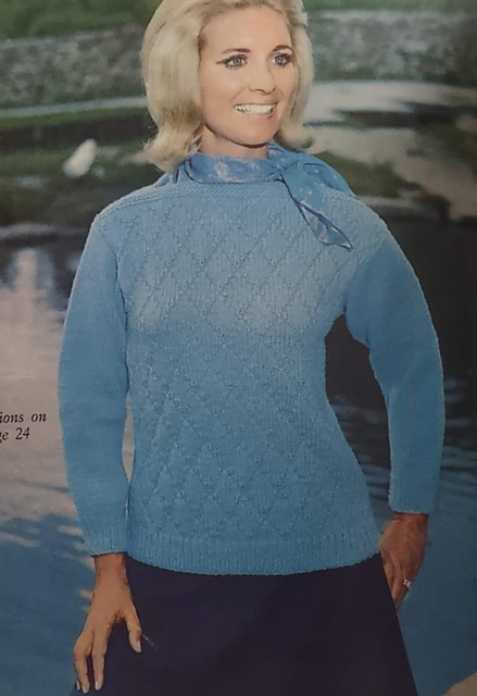 Blue Diamond Crew Neck