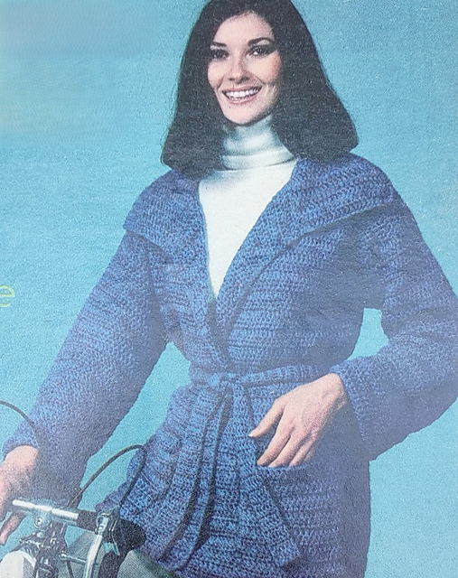 Blue Wrap Coat