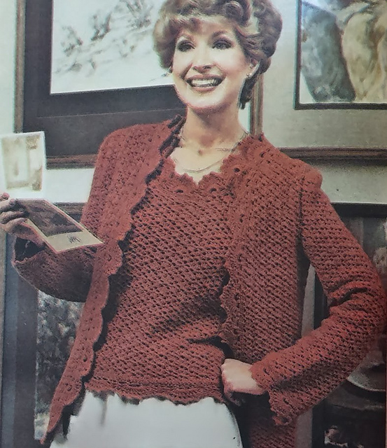 Scallop Trimmed Shell and Jacket
