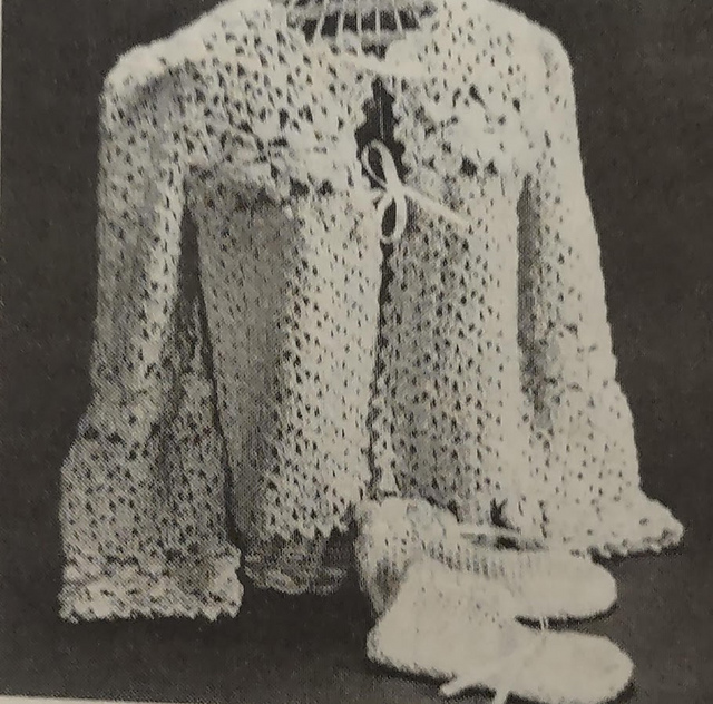 Bed Jacket and Footlets