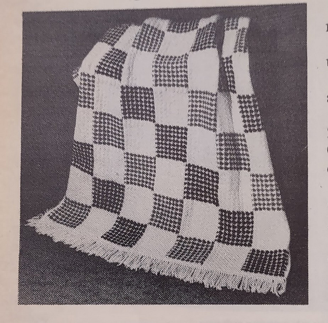 Afghan of Checks and Squares