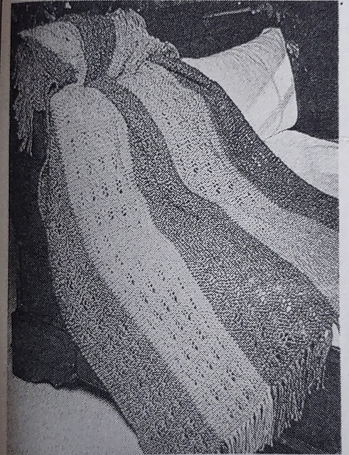 Openwork Panel Afghan