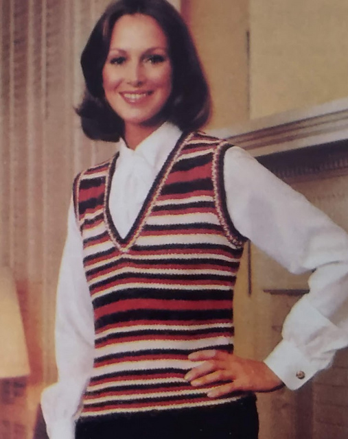 Knit Striped Vest