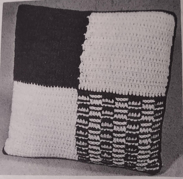 Blue and White Pillow