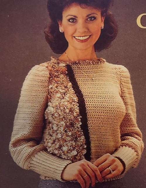 Sweater Accented with Novelty Yarn
