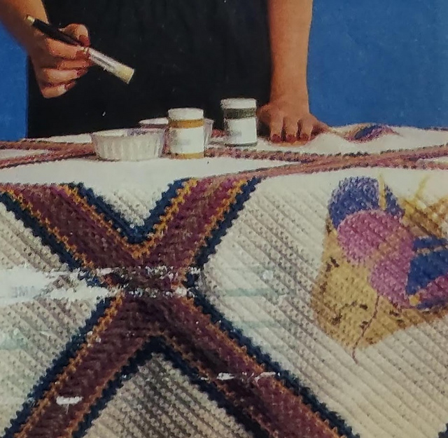 Crochet and Stencil Afghan
