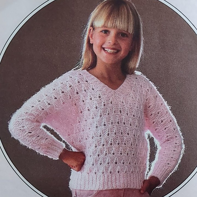 Girl's Patterned Dolman