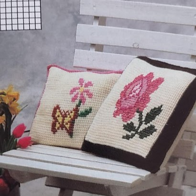 Rose Pillow and Butterfly Pillow