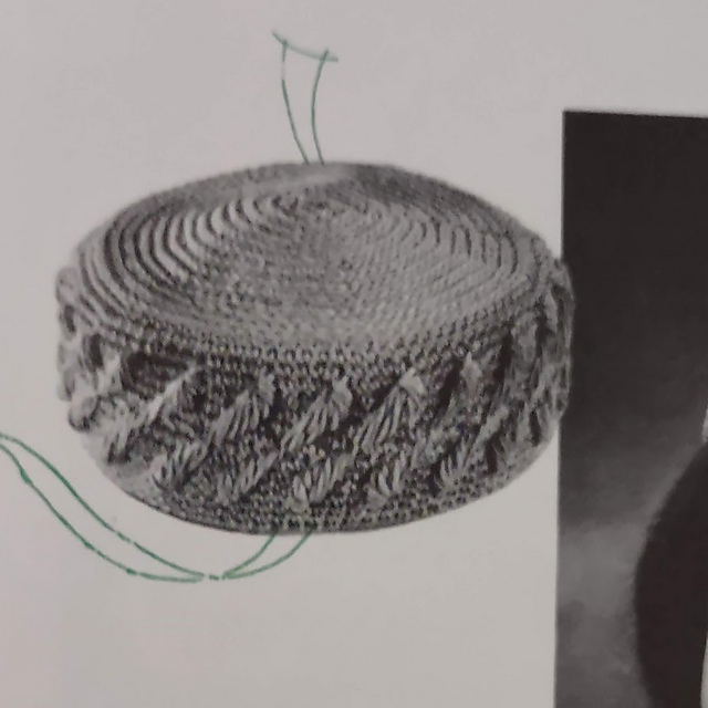 Fan Stitch Pillbox A-374