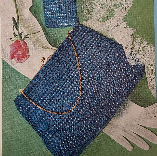 Sequin-Crocheted Bag