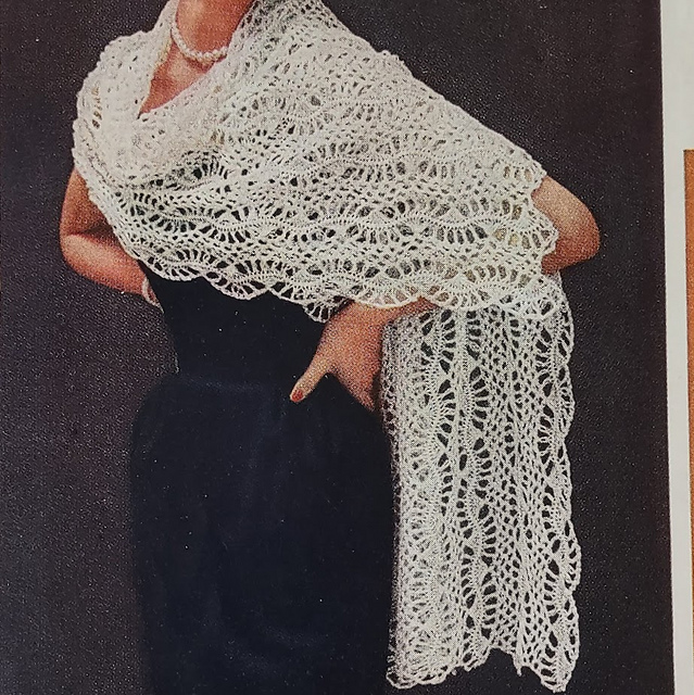 Hairpin Lace Stole