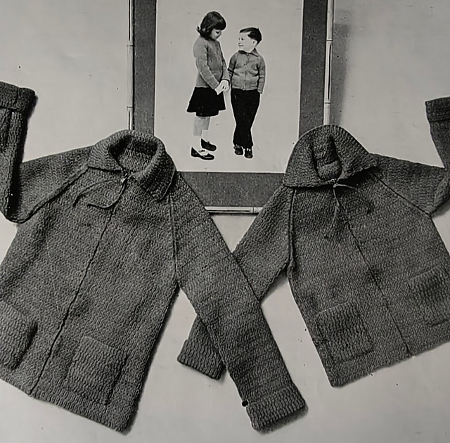 No. 8227 Sister or Brother Cold Weather Cardigan
