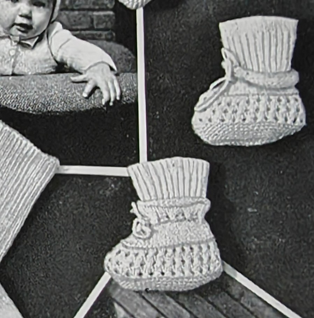 No. 8224 Infant's Sock Bootees