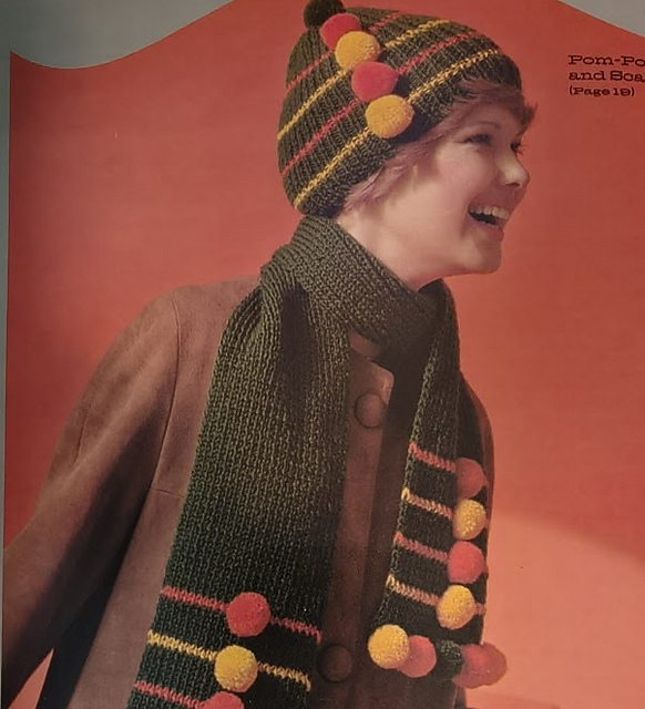 Pom-Pon Cap and Scarf