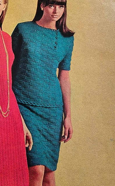 Teal Two-Piece Dress
