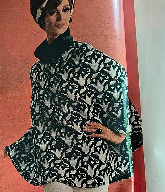 Tulip Print Poncho