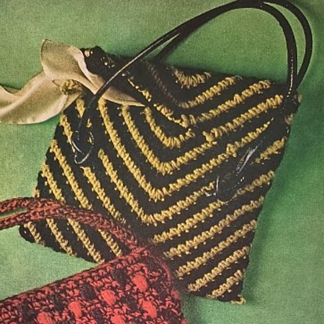 Chevron Striped Bag