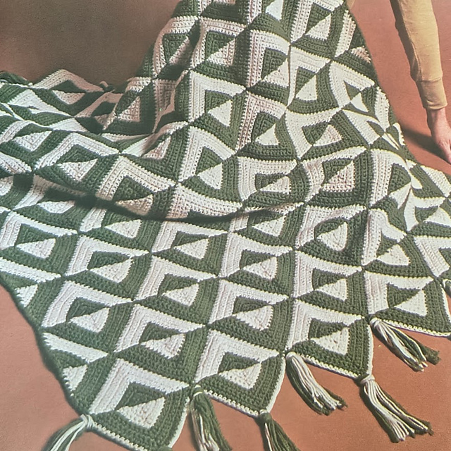 Geometric Afghan #777-12