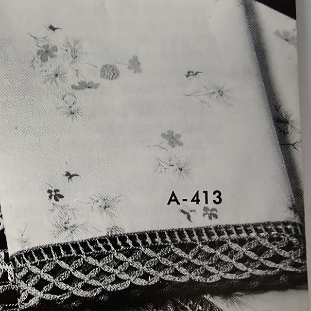 A-413 Crocheted Edging
