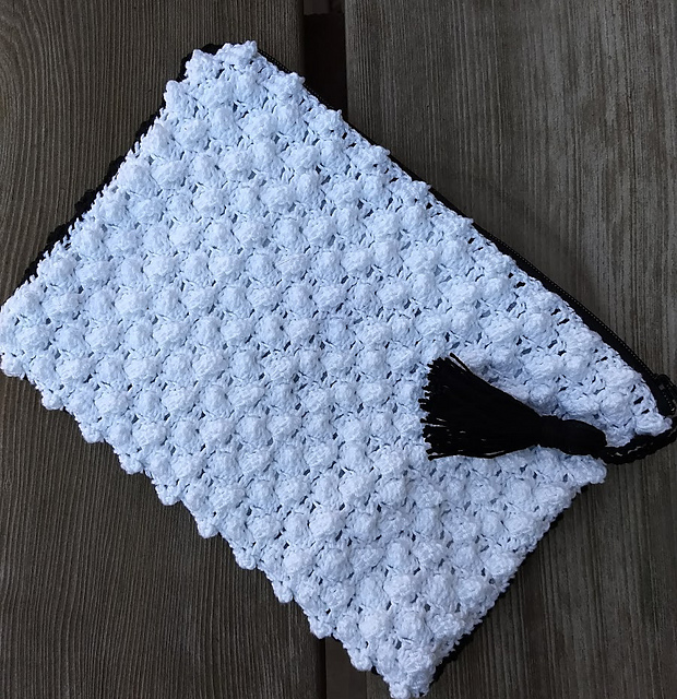 Popcorn Stitch Purse