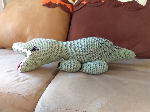 Alligator in Crochet