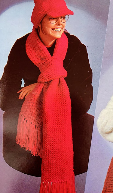 Peaked Cap and Scarf