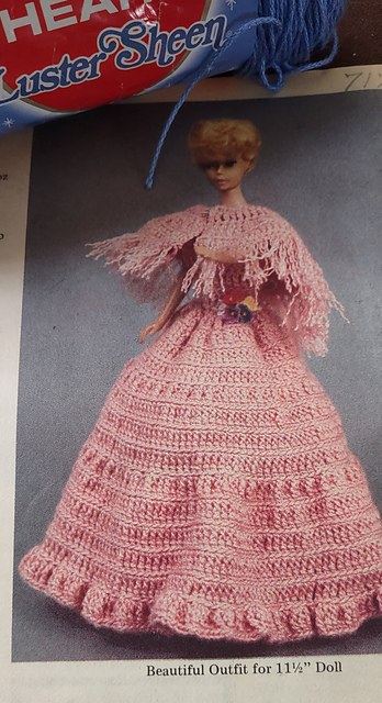 Barbie Doll Evening Gown, Wrap