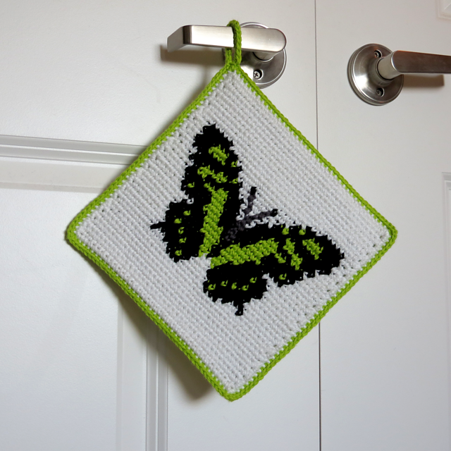 Butterfly Potholder - Siproeta stelenes
