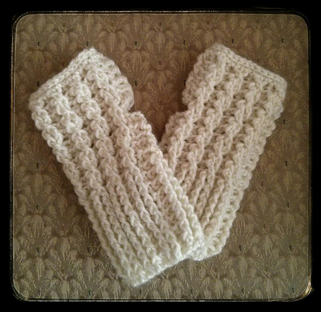 Crochet Cable Fingerless Gloves