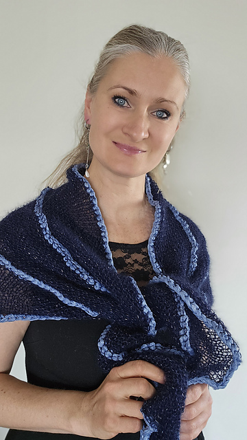 Aurora Drift Shawl