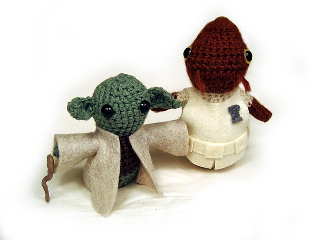 Ackbar and Yoda Amigurumi