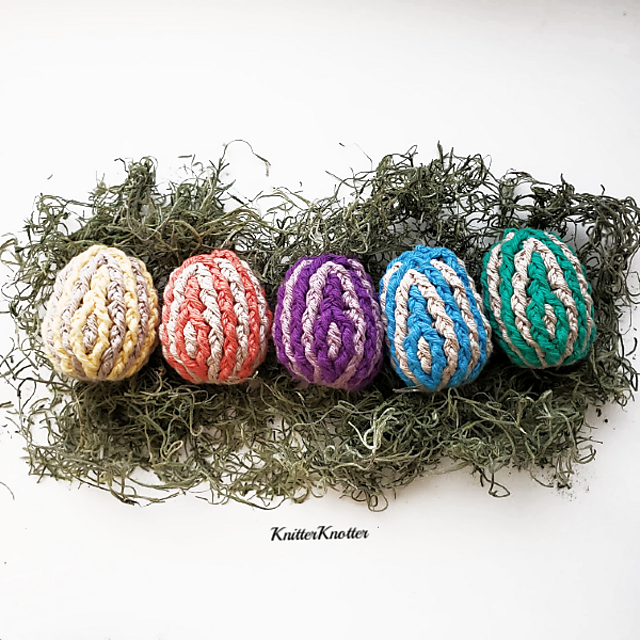 Ribbed Easter Eggs